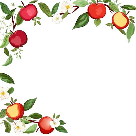 apple border clipart|clip art apple borders.